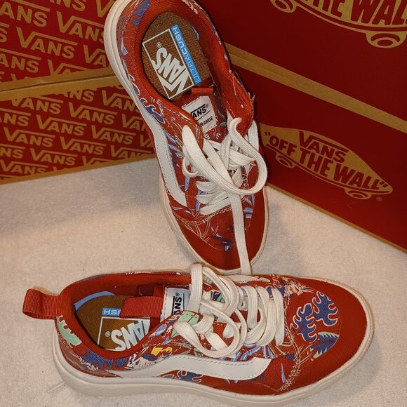 Vans Men's 5/Women's 6.5 UltraRange Hawaiin Jungle Red VN0A4UWMAMX - Picture 5 of 12